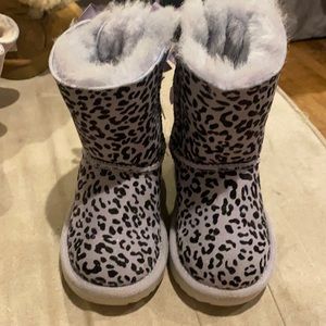 Ugg purple cheetah print boots